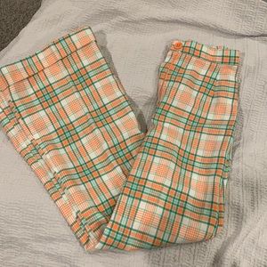 Vintage Sears flannel flared pants
